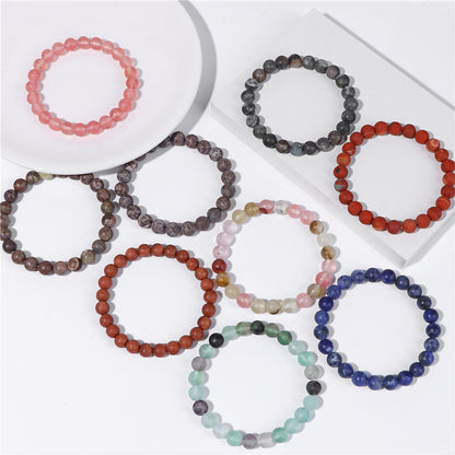 Retro Geometric Natural Stone Beaded Bracelets