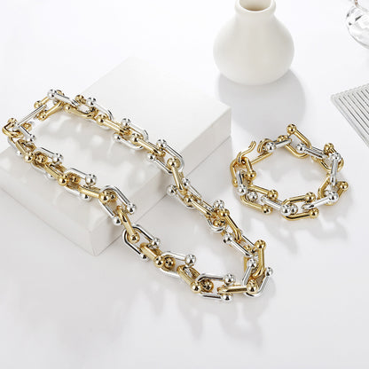 Wholesale Jewelry Fashion U-shaped Stitching Chain Bracelet Gooddiy