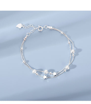 Elegant Star Sterling Silver Plating Bracelets