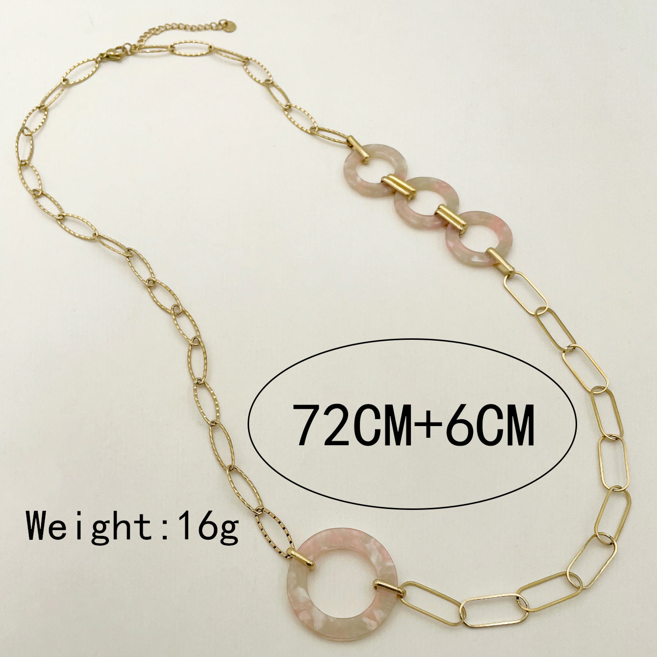 Original Design Printing Stainless Steel Plating Sweater Chain 1 Piece