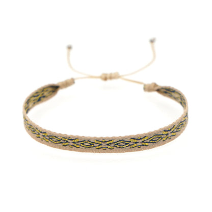 Wholesale Ethnic Style Plaid Adjustable Bracelet Gooddiy