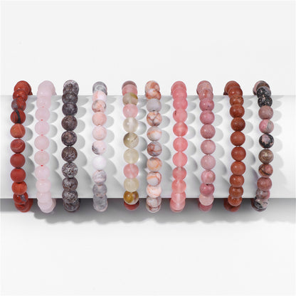 Retro Geometric Natural Stone Beaded Bracelets