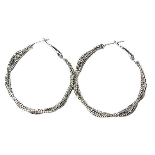 1 Pair IG Style Simple Style Geometric Plating Iron Hoop Earrings