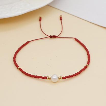 Simple Style Geometric No Inlaid Beaded Wholesale Bracelets