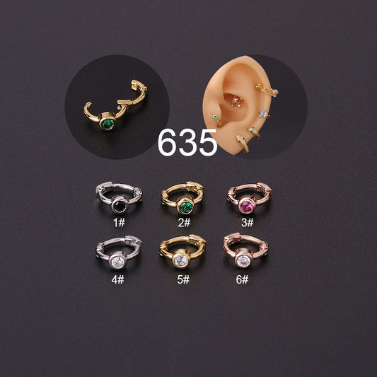 Geometric Plating Metal Earrings