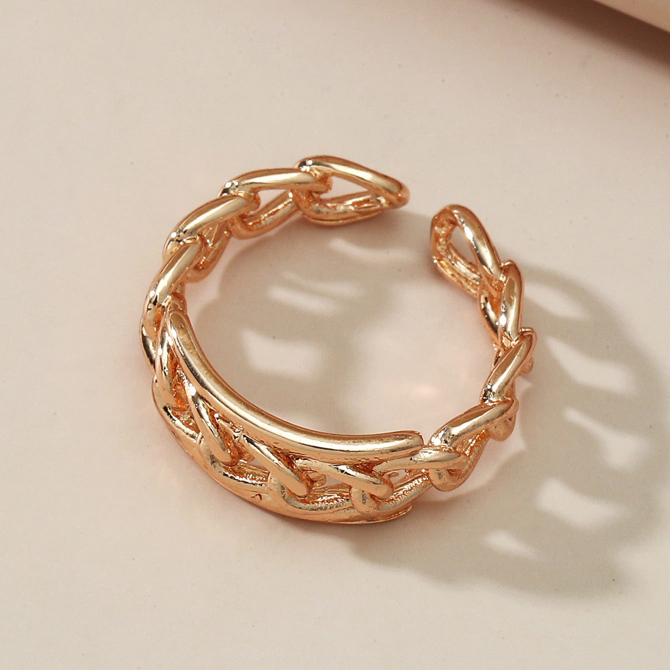 New Creative Opening Chain Copper Ring