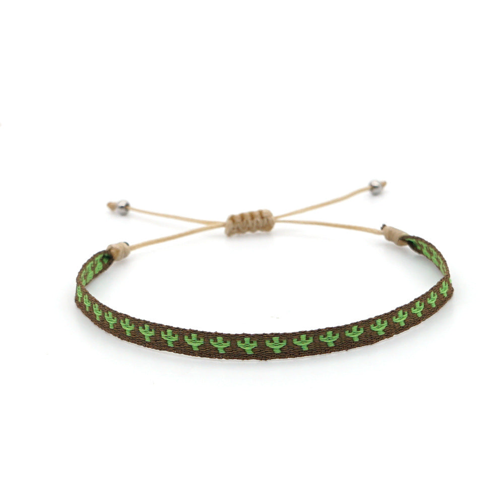 Wholesale Ethnic Style Plaid Adjustable Bracelet Gooddiy