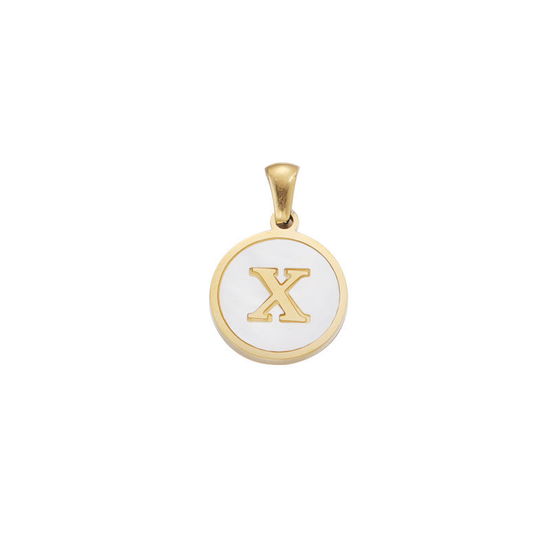 Hip-hop Letter Alloy Metal Plating Gold Plated Women's Pendant Necklace