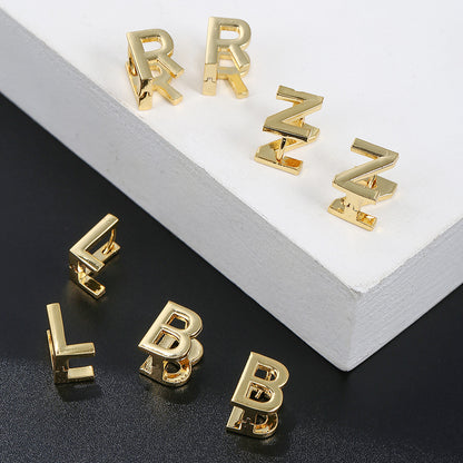 Wholesale Jewelry English Alphabet Copper Fashion Earrings Gooddiy