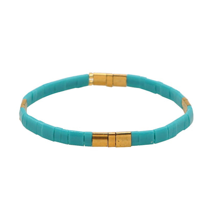Fashion Tila Bead Woven Multi-layered Bracelet