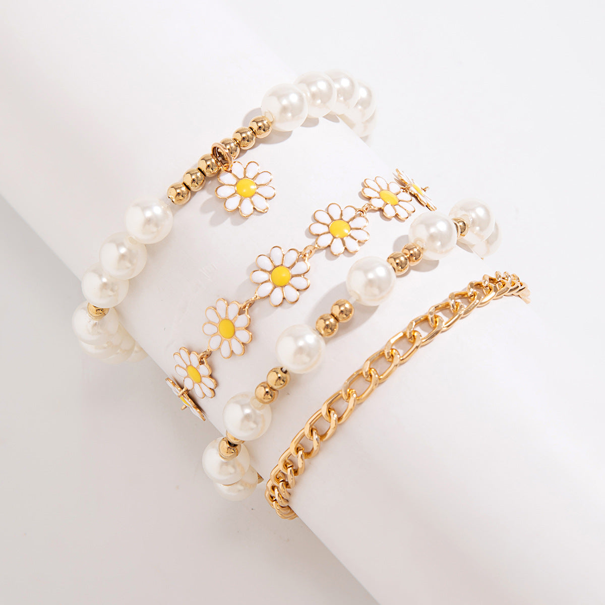 IG Style Sweet Star Daisy Alloy Soft Clay Plating Women's Bracelets