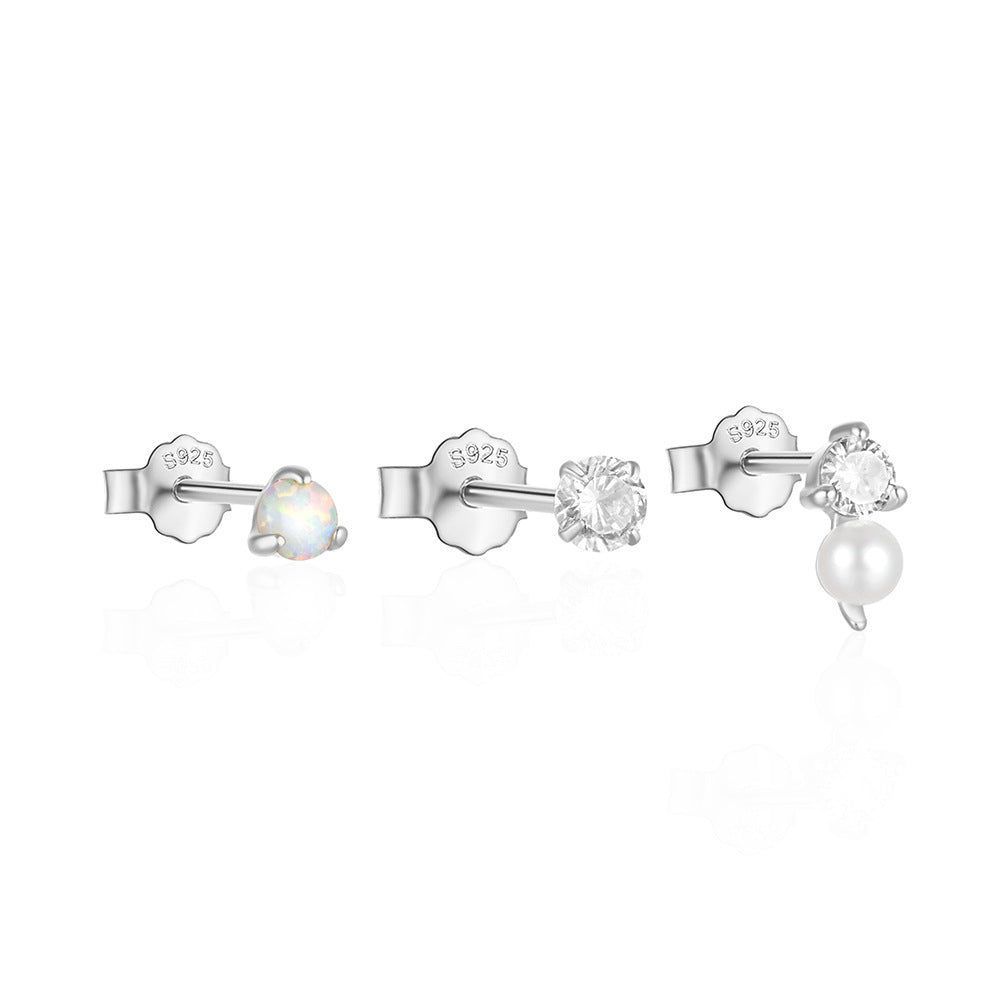 1 Set Ig Style Butterfly Plating Sterling Silver Drop Earrings Ear Studs