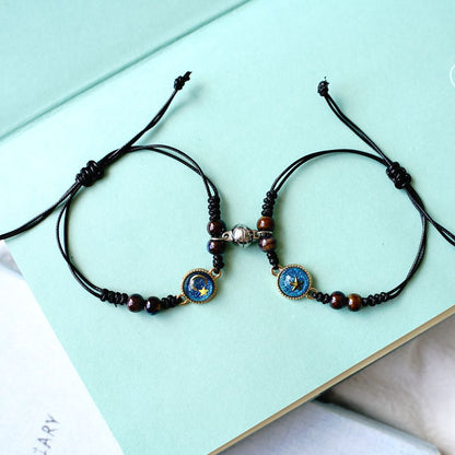 Simple Style Constellation Alloy Epoxy Bracelets