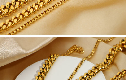 Simple Style Geometric Gold Plated Anklet Necklace