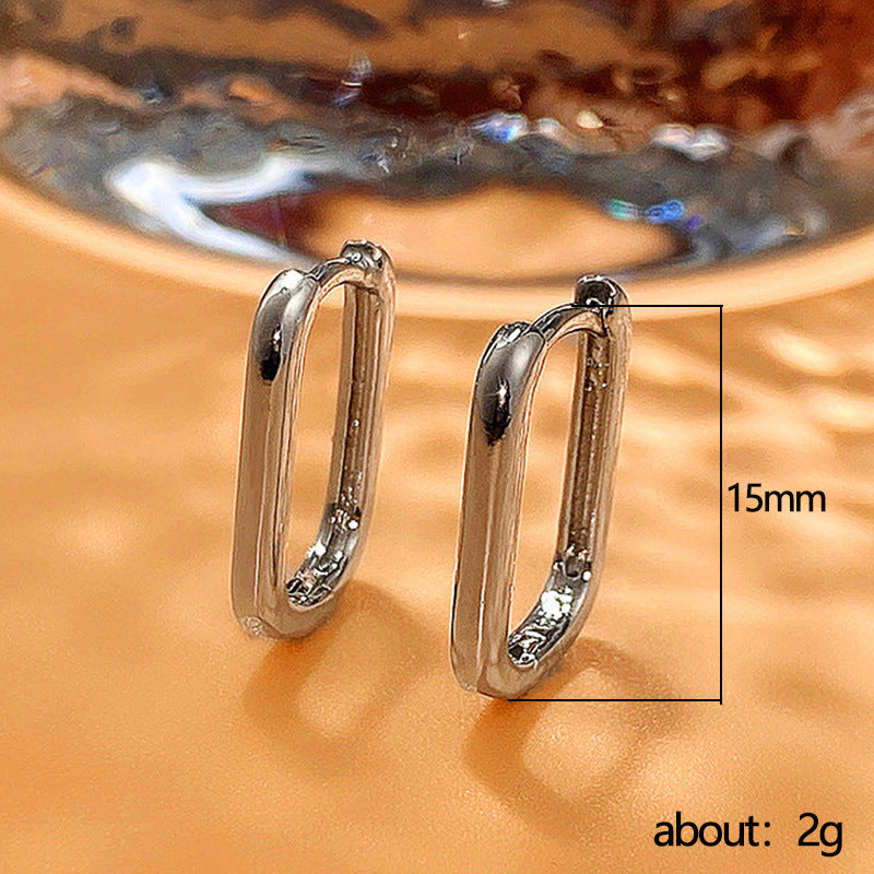 1 Pair IG Style Simple Style Geometric Plating Copper Earrings