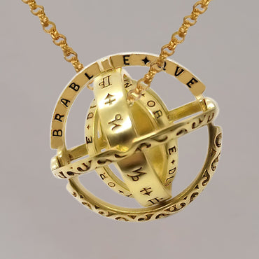 Retro Letter Alloy Plating Unisex Rings Necklace 1 Piece