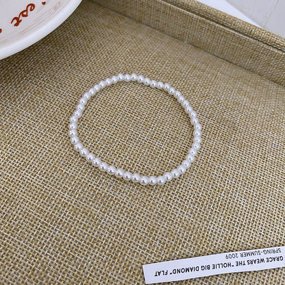 Retro Round Pearl Beaded Bracelets 1 Piece