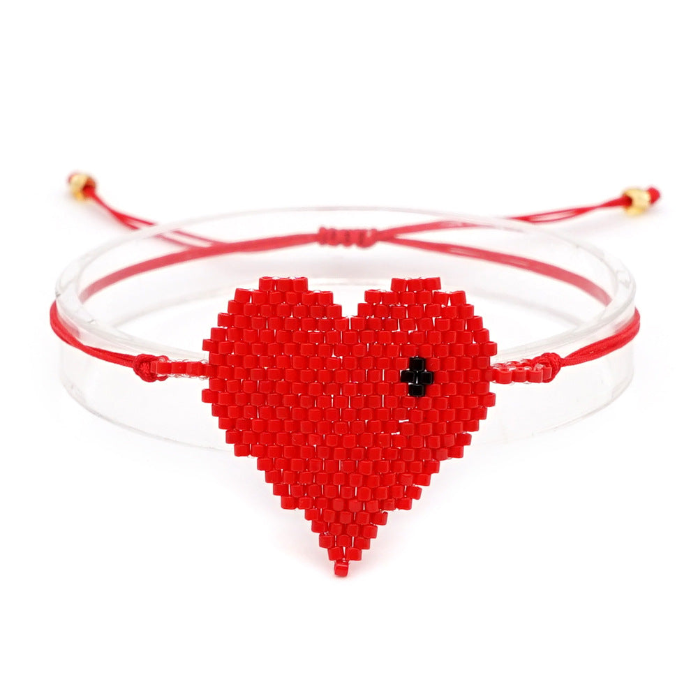 Valentine's Day Love Miyuki Rice Beads Bracelet