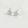 European and American hot-selling small and exquisite, delicate personality, six-pointed star design sense earrings, retro ins style, simple earrings for women