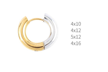 1 Piece Fashion Color Block Plating Stainless Steel Earrings