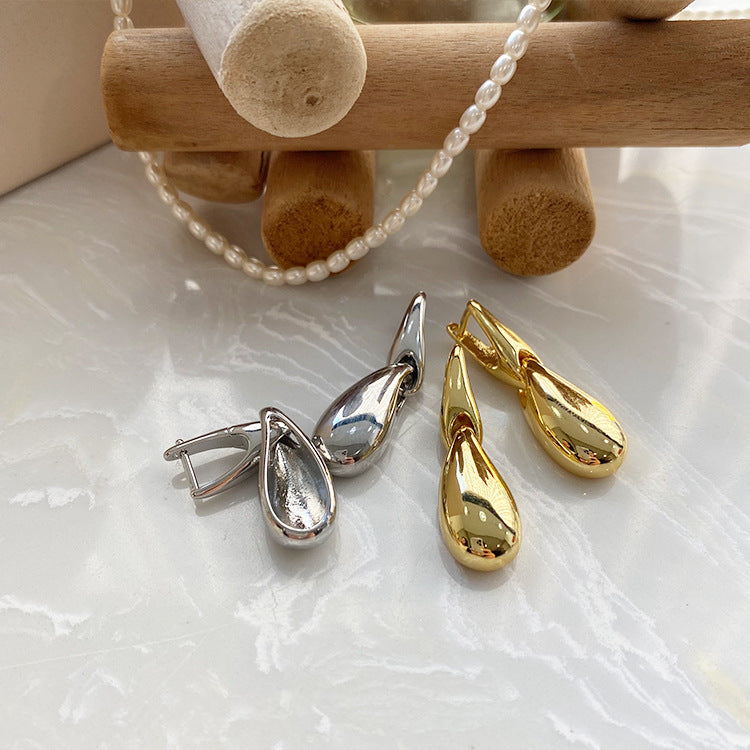 1 Pair Ig Style Geometric Plating Brass Drop Earrings