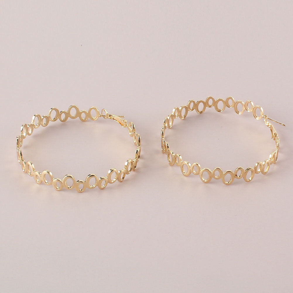 Fashion Irregular Circle Stitching Ear Hoop Wholesale Gooddiy