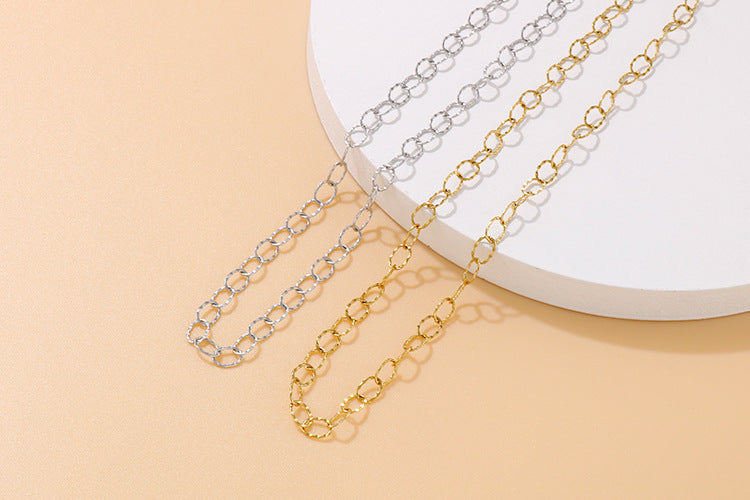 Fashion Simple Hollow O-chain Bracelet Necklace Set Wholesale Gooddiy