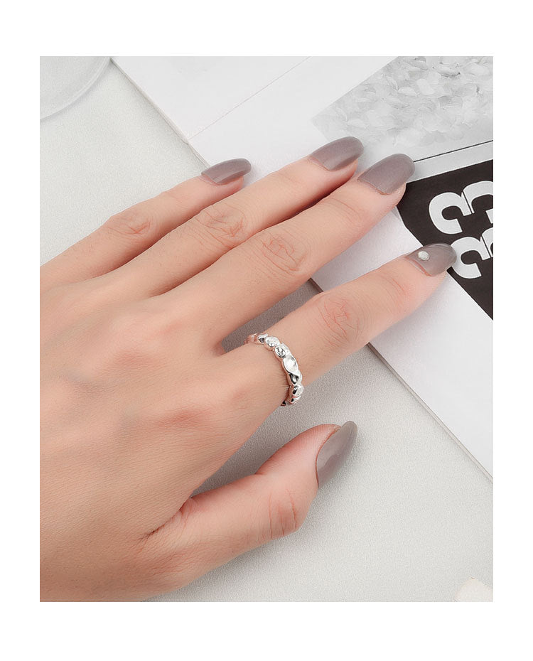 Wholesale Simple Style Geometric Copper Plating Open Rings