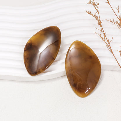 Wholesale Jewelry Simple Style Geometric Agate Ear Studs