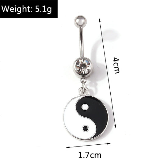 Fashion Geometric Metal Plating Belly Ring