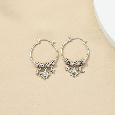 Fashion Vintage Star Moon Earrings Wholesale Gooddiy