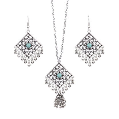 Ethnic Style Solid Color Alloy Plating Women's Jewelry Set