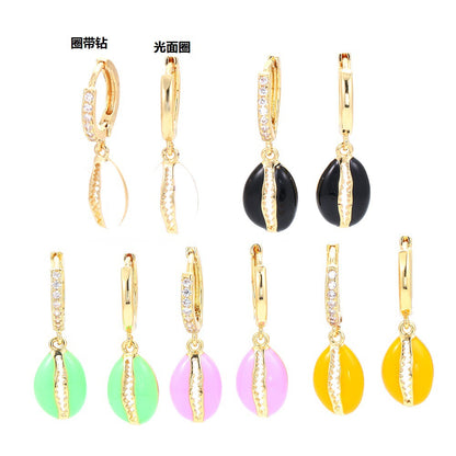 Wholesale Fashion Dripping Color Earrings