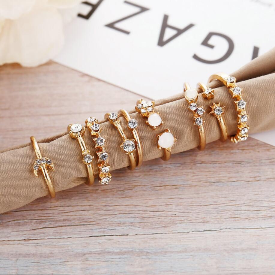 Simple Style Geometric Alloy Plating Rhinestones Women's