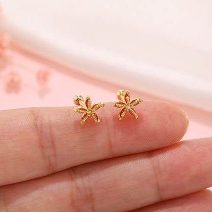 Wholesale Spin Ball Earring Gooddiy Marine Animal Ear Bone Studs Single