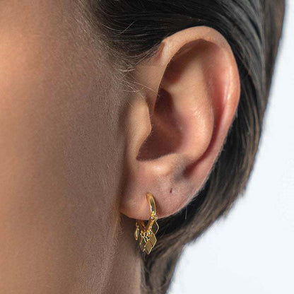 Fashion Geometric Tassel Women's Diamond-shaped Simple Fashion Stud Copper Earrings