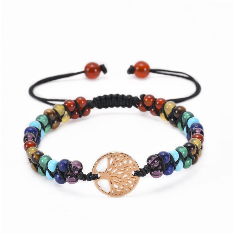 Casual Lucky Tree Natural Stone Bracelets