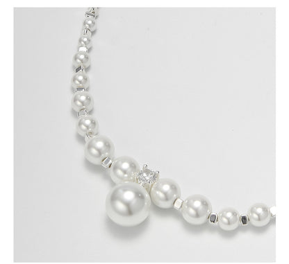 Elegant Round Imitation Pearl Beaded Women's Necklace