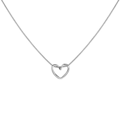 Fashion Heart Shape Alloy Plating Women's Necklace 1 Piece