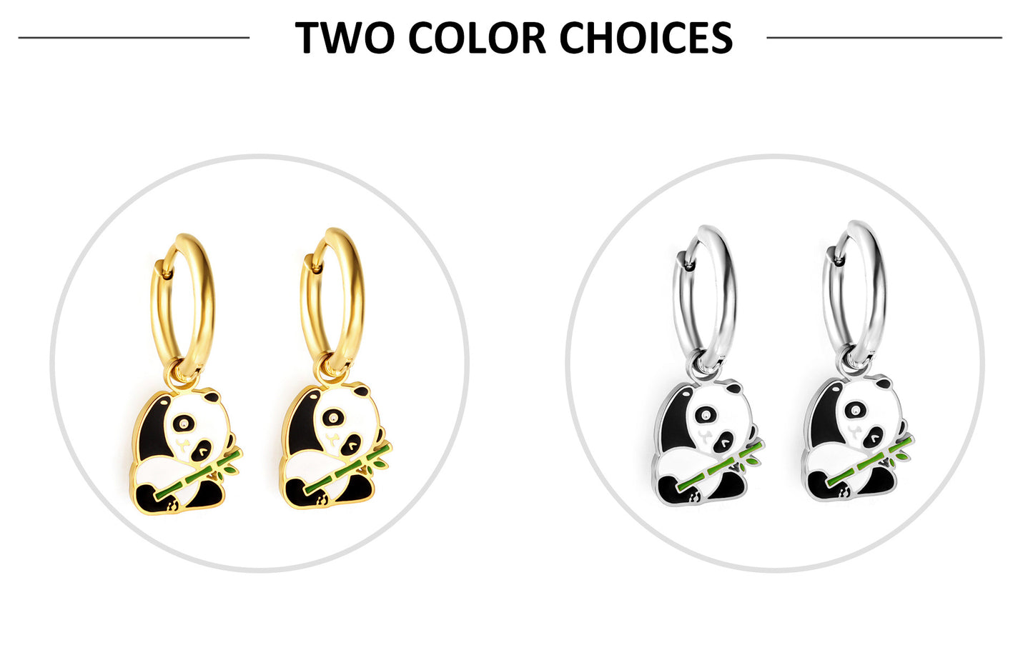 Fashion Animal Stainless Steel Plating Dangling Earrings 1 Pair