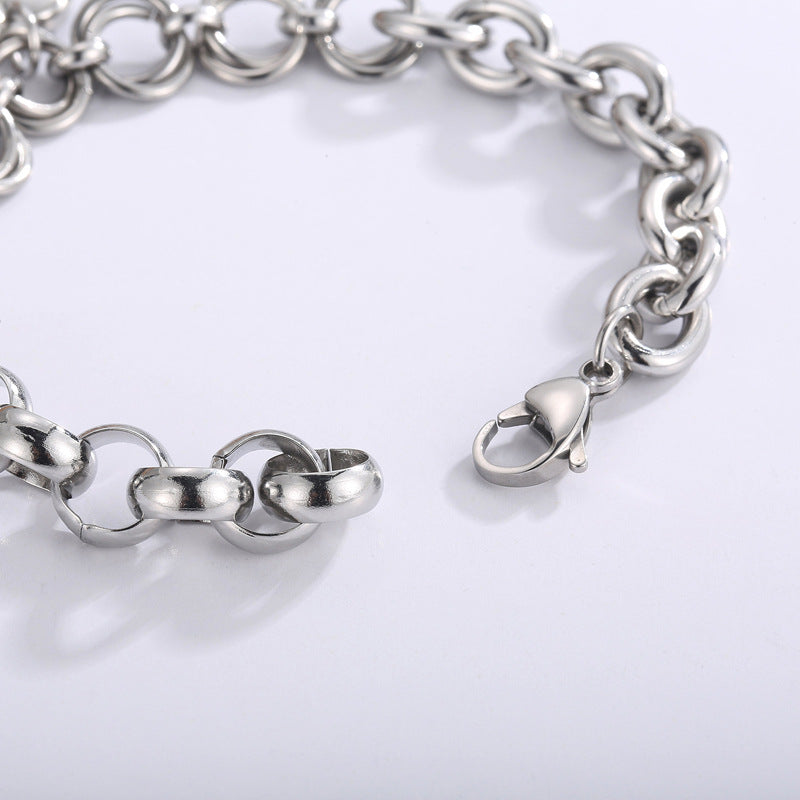 Fashion Heart Shape Titanium Steel Bracelets Stainless Steel Bracelets