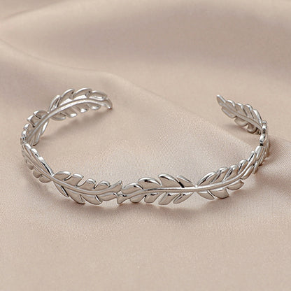 Simple Style Geometric Eye Stainless Steel Plating Bangle 1 Piece