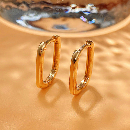 1 Pair IG Style Simple Style Geometric Plating Copper Earrings