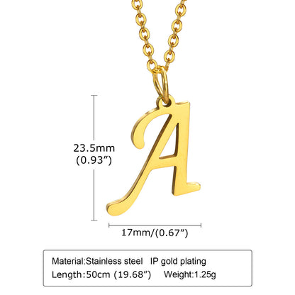 Simple Style Letter Stainless Steel Plating Charms