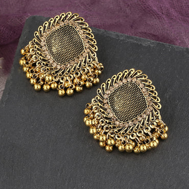 1 Pair Vintage Style Geometric Solid Color Plating Alloy Drop Earrings