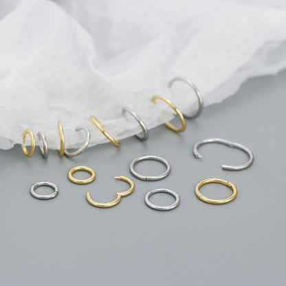 Fashion Geometric Silver Plating Hoop Earrings 1 Pair