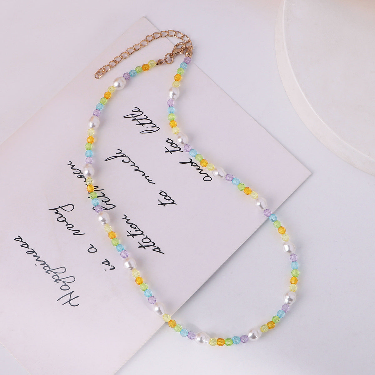 Simple Style Irregular Beaded Pearl Necklace