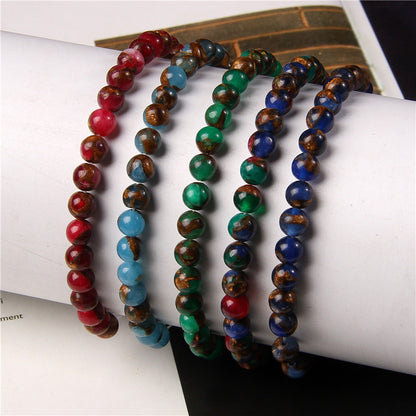 Fashion Solid Color Natural Stone Beaded Bracelets