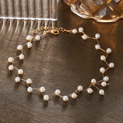 Simple Fashion Alloy Pearl Necklace