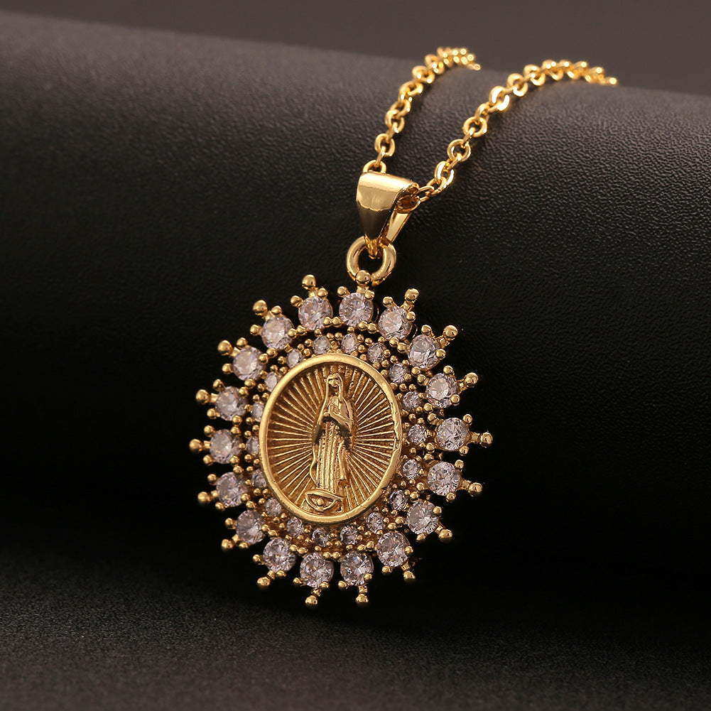Christian Catholic Virgin Mary Pendant Necklace Wholesale Gooddiy